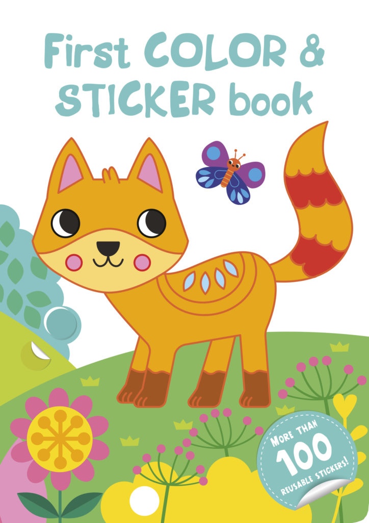 First Coloring Sticker First color & sticker book - Cuberdon books